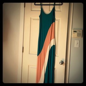 Colorblock Maxi Dress